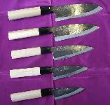 Kurouchi Ajikiri knives