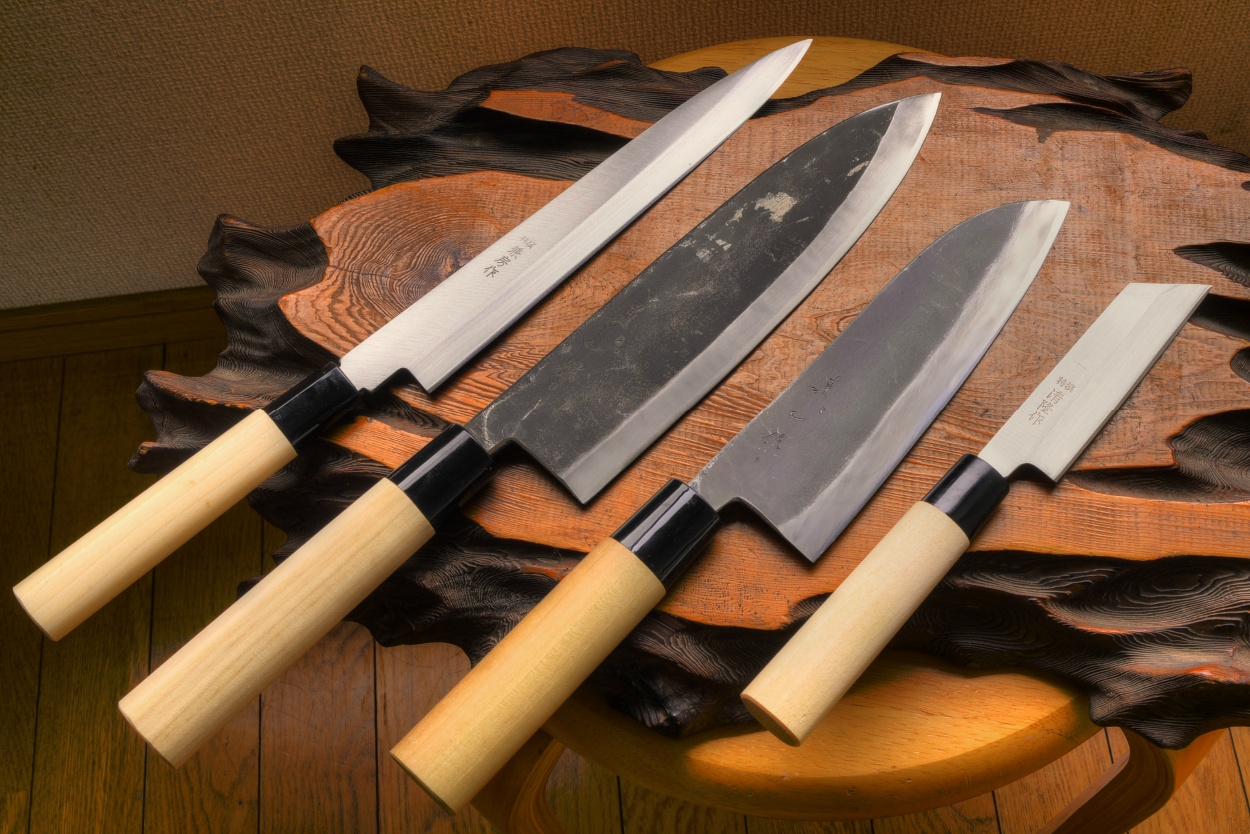 Watanabe 4 pc Japanese kitchen knives set